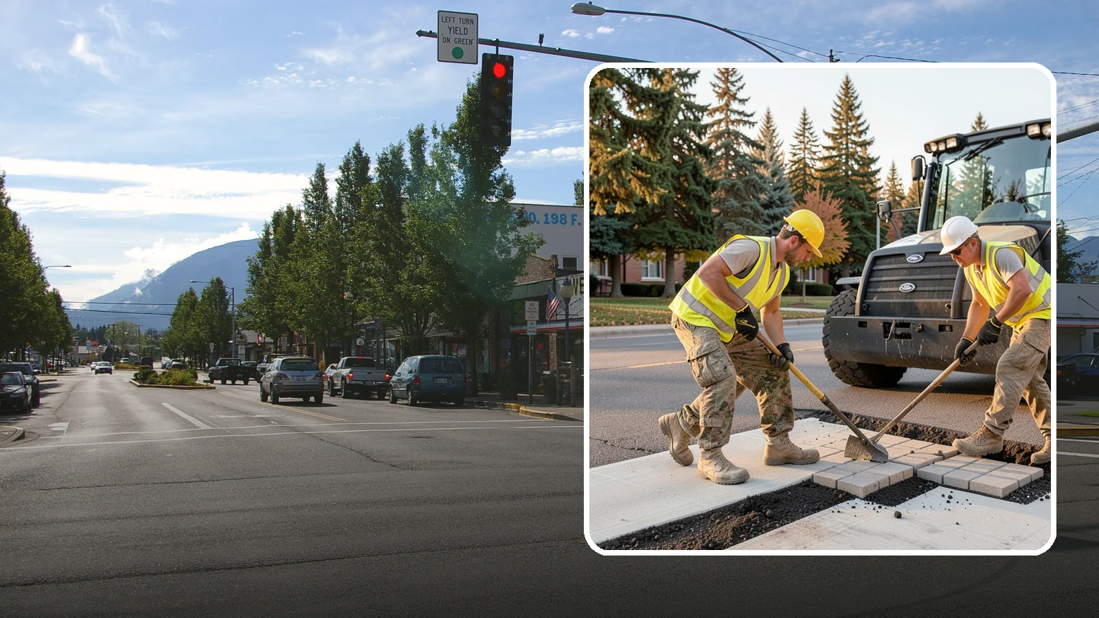 Paver Repairs in North Bend, King County, WA - We reset settled, heaved, and displaced pavers in plazas, walkways, and crosswalks to restore a safe, level surface.