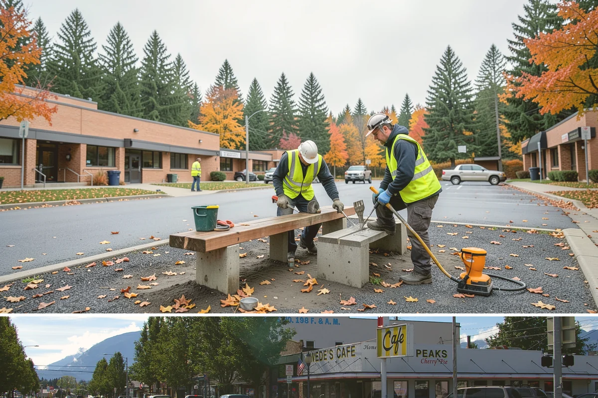 Paver Repairs in North Bend, King County, WA - Paver resetting is best performed in the drier months when bedding and joint sand can be compacted and set without saturation.