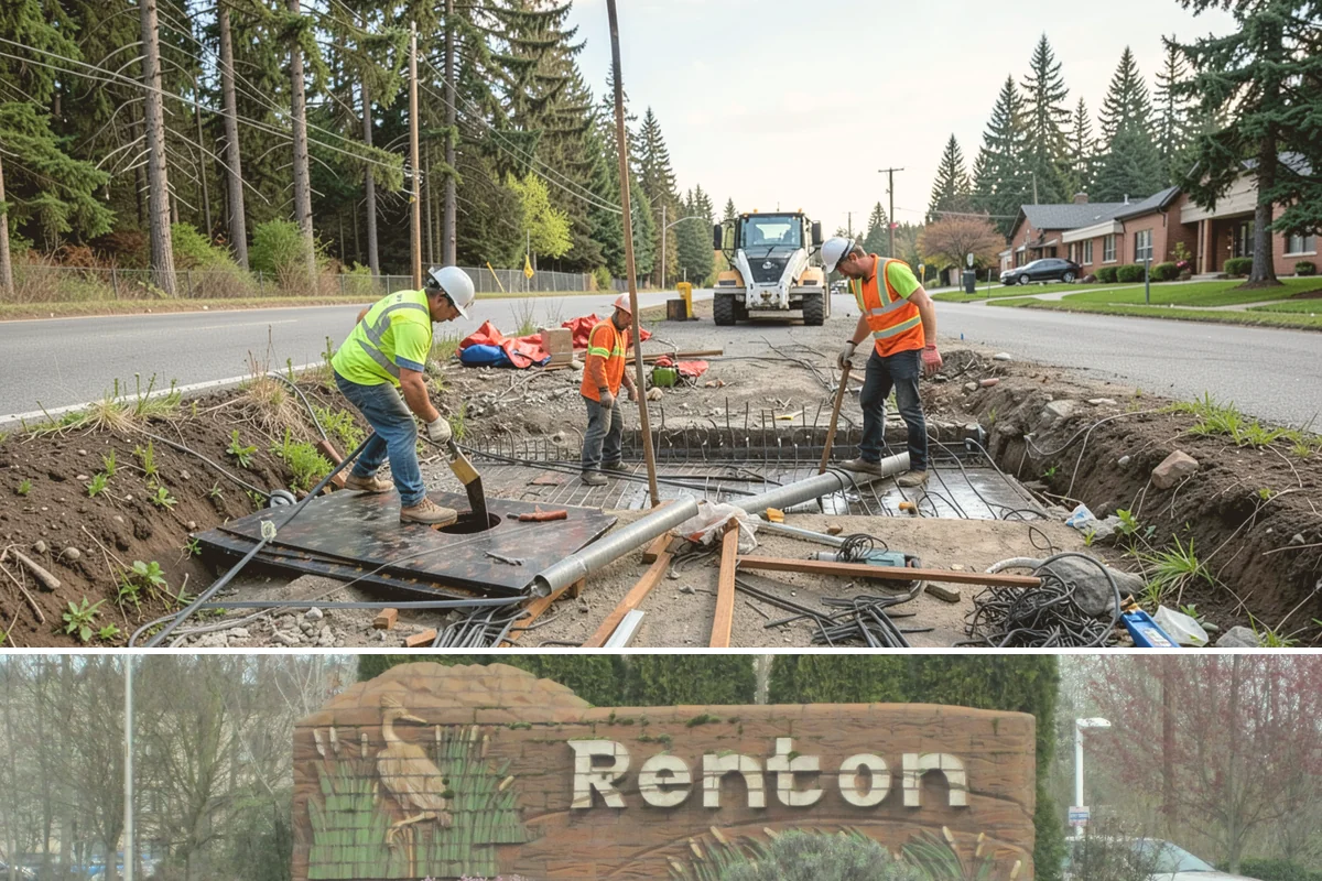 Paver Repairs in Renton, King County, WA - Paver resetting is best performed in the drier months when bedding and joint sand can be compacted and set without saturation.
