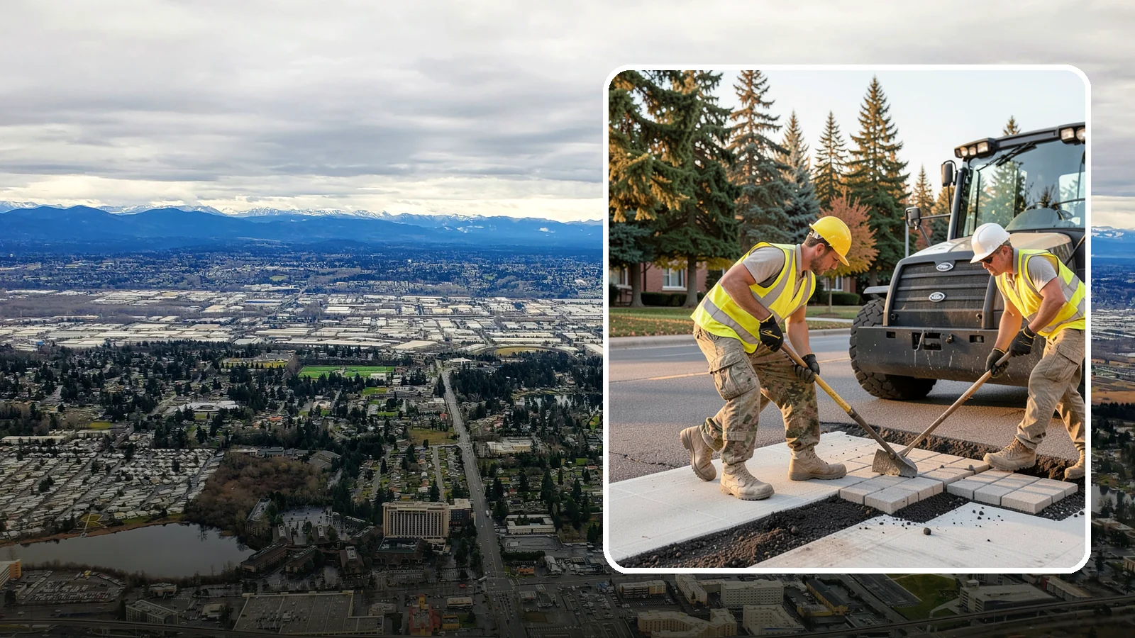 Paver Repairs in SeaTac, King County, WA - We reset settled, heaved, and displaced pavers in plazas, walkways, and crosswalks to restore a safe, level surface.