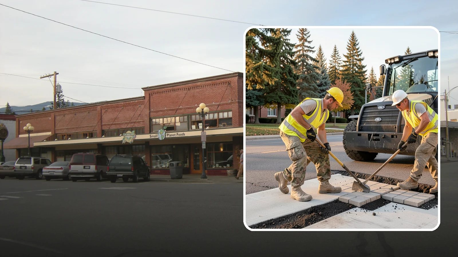 Paver Repairs in Sedro-Woolley, Skagit County, WA - We reset settled, heaved, and displaced pavers in plazas, walkways, and crosswalks to restore a safe, level surface.