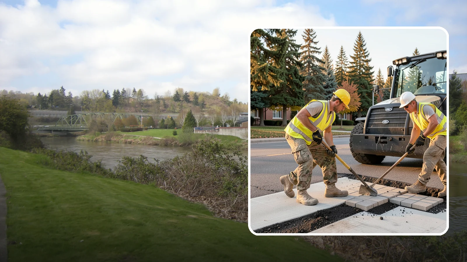 Paver Repairs in Tukwila, King County, WA - We reset settled, heaved, and displaced pavers in plazas, walkways, and crosswalks to restore a safe, level surface.