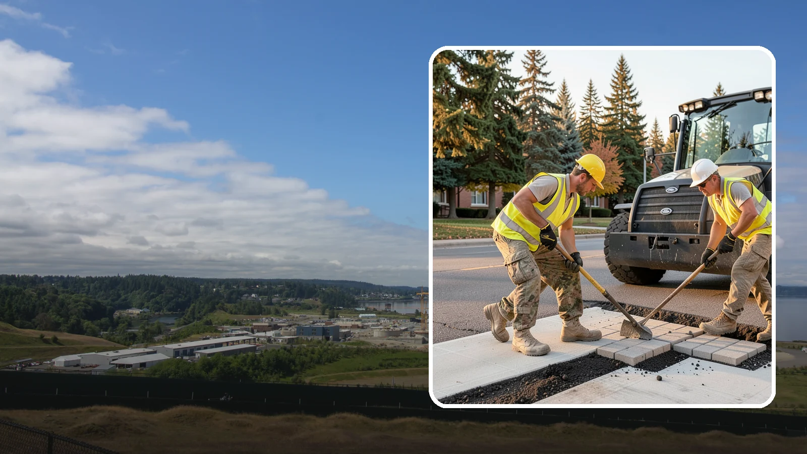 Paver Repairs in University Place, Pierce County, WA - We reset settled, heaved, and displaced pavers in plazas, walkways, and crosswalks to restore a safe, level surface.