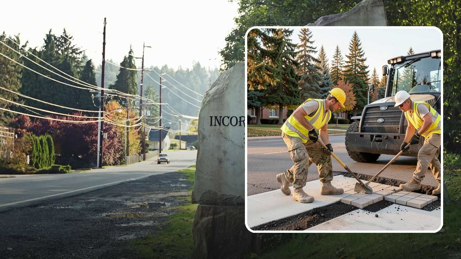 Paver Repairs in Wilkeson, Pierce County, WA - We reset settled, heaved, and displaced pavers in plazas, walkways, and crosswalks to restore a safe, level surface.