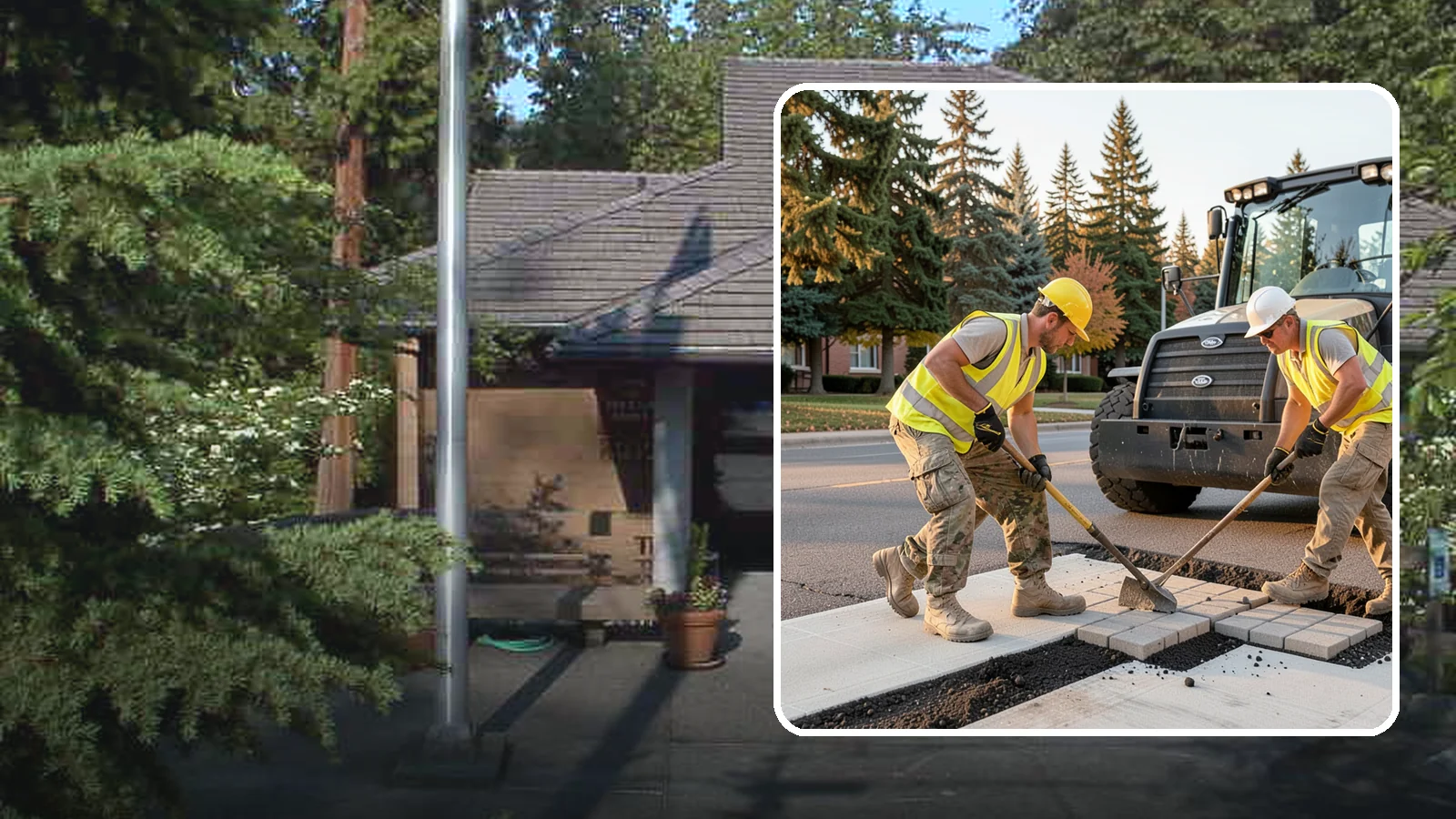 Paver Repairs in Yarrow Point, King County, WA - We reset settled, heaved, and displaced pavers in plazas, walkways, and crosswalks to restore a safe, level surface.