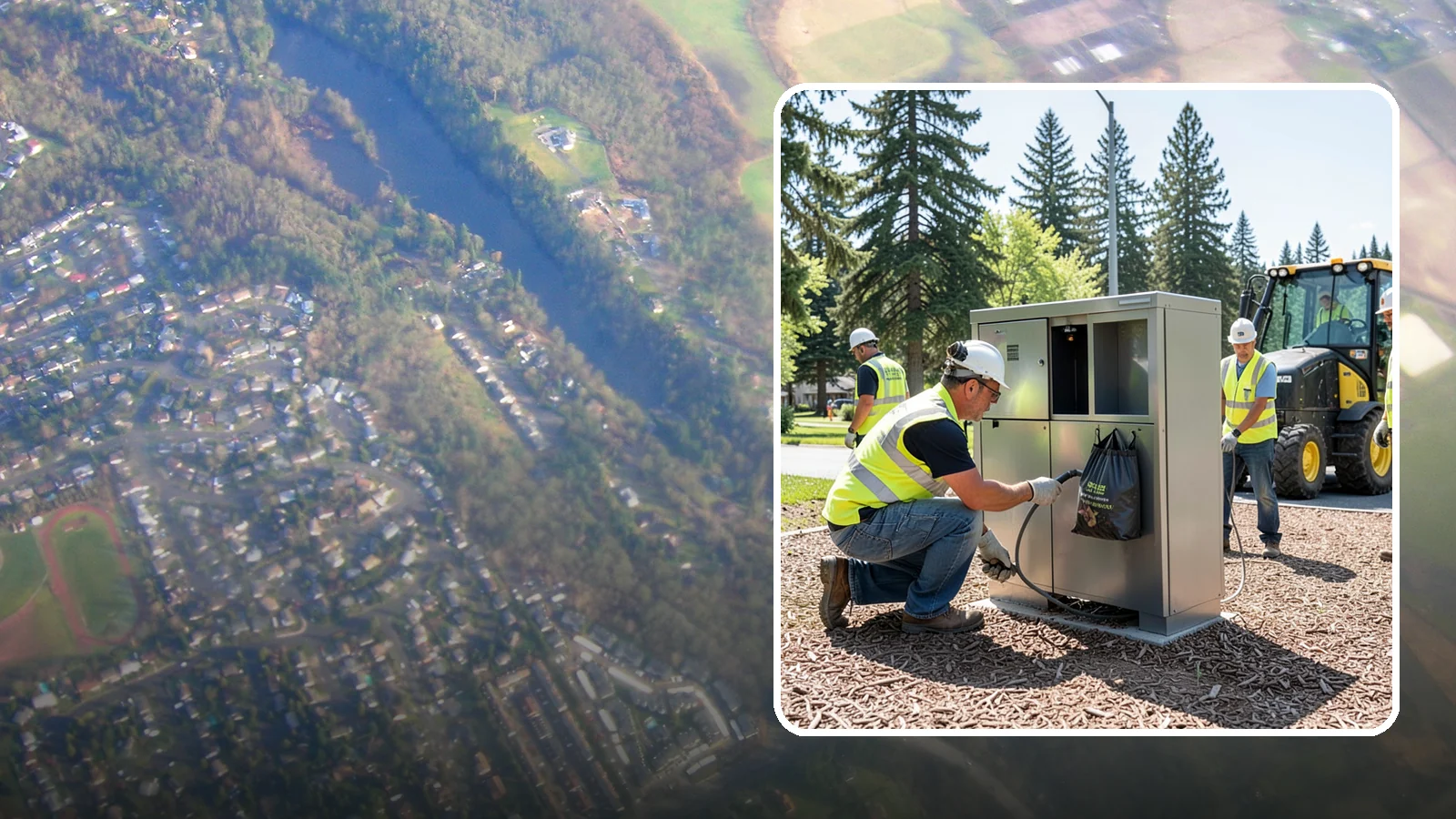 Pet Waste Station Installation in Algona, King County, WA - We install pet waste stations with bag dispensers and anchored receptacles along trails and in parks.