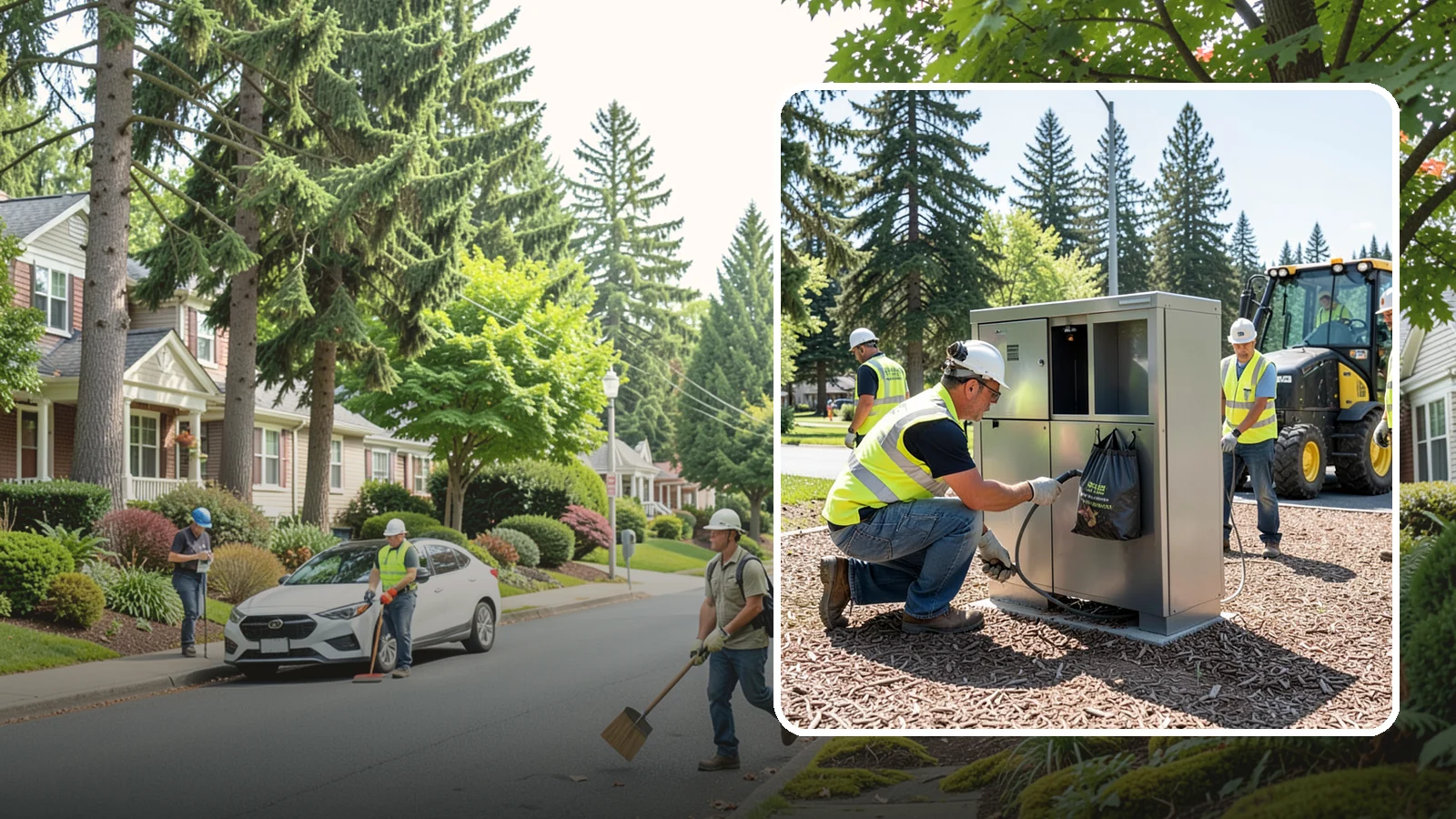 Pet Waste Station Installation in Beaux Arts Village, King County, WA - We install pet waste stations with bag dispensers and anchored receptacles along trails and in parks.