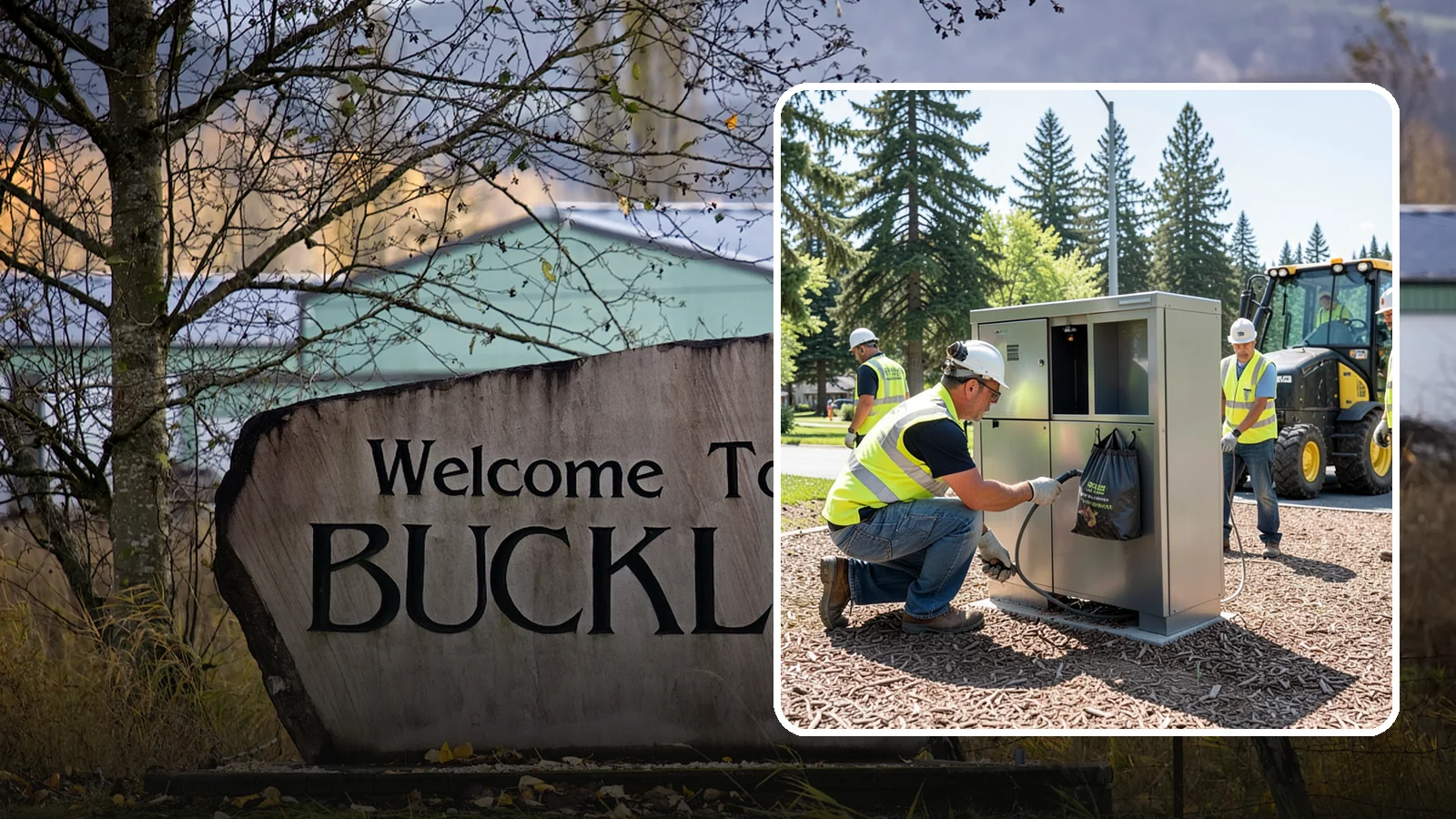 Pet Waste Station Installation in Buckley, Pierce County, WA - We install pet waste stations with bag dispensers and anchored receptacles along trails and in parks.