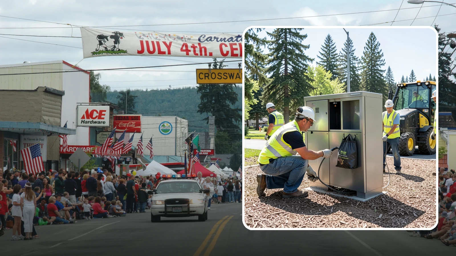 Pet Waste Station Installation in Carnation, King County, WA - We install pet waste stations with bag dispensers and anchored receptacles along trails and in parks.