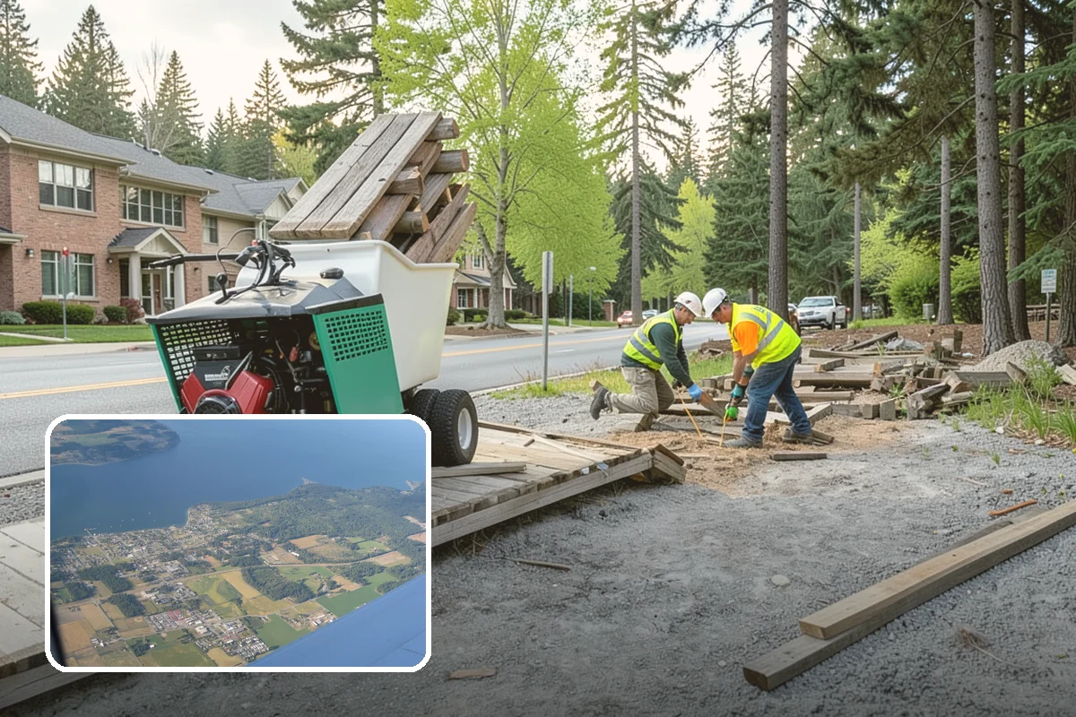 Pet Waste Station Installation in Coupeville, Island County, WA - Improves cleanliness and reduces pet-waste stormwater pollution