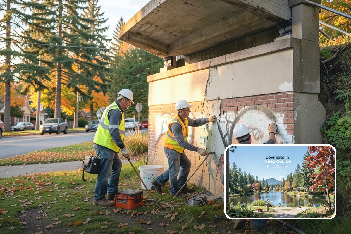 Pet Waste Station Installation in Covington, King County, WA - Improves cleanliness and reduces pet-waste stormwater pollution