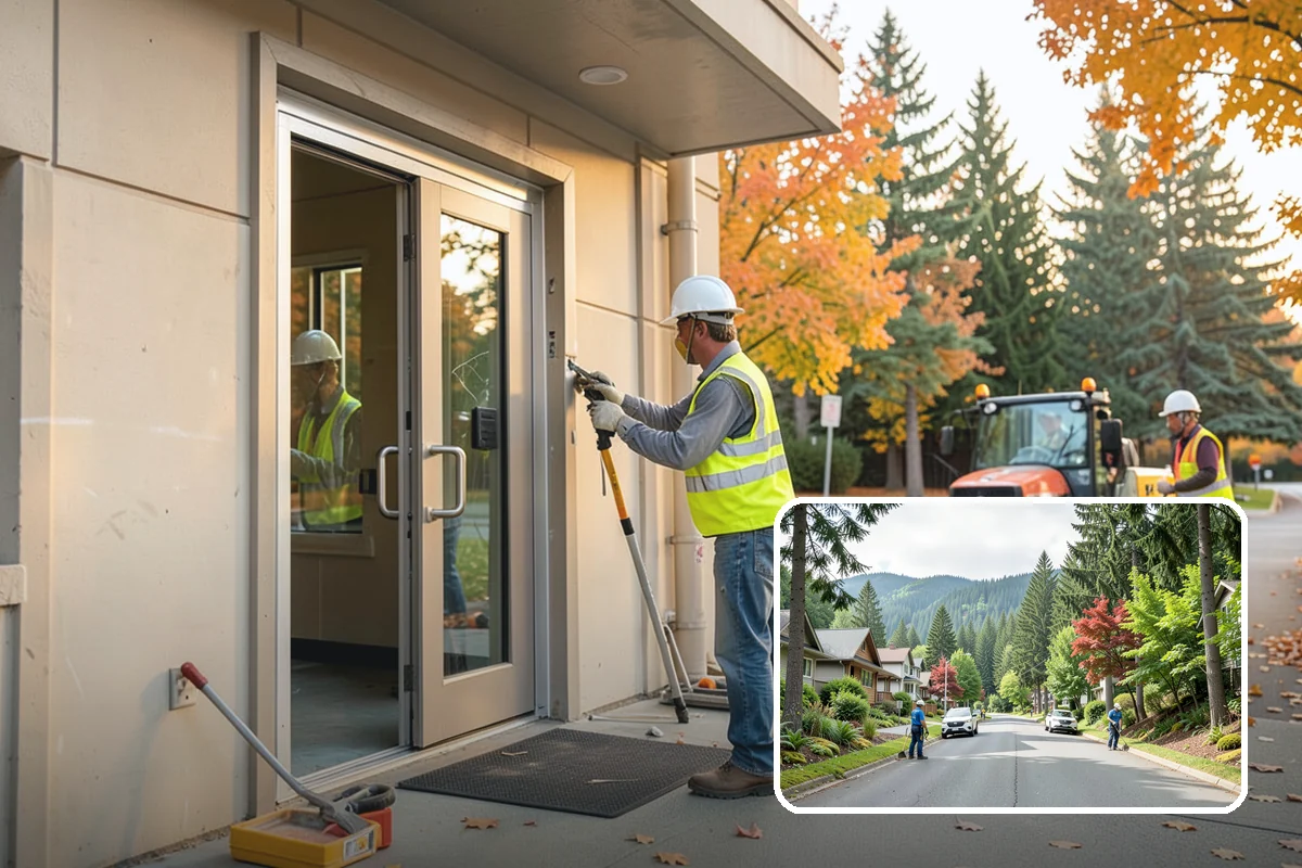 Pet Waste Station Installation in Darrington, Snohomish County, WA - Improves cleanliness and reduces pet-waste stormwater pollution