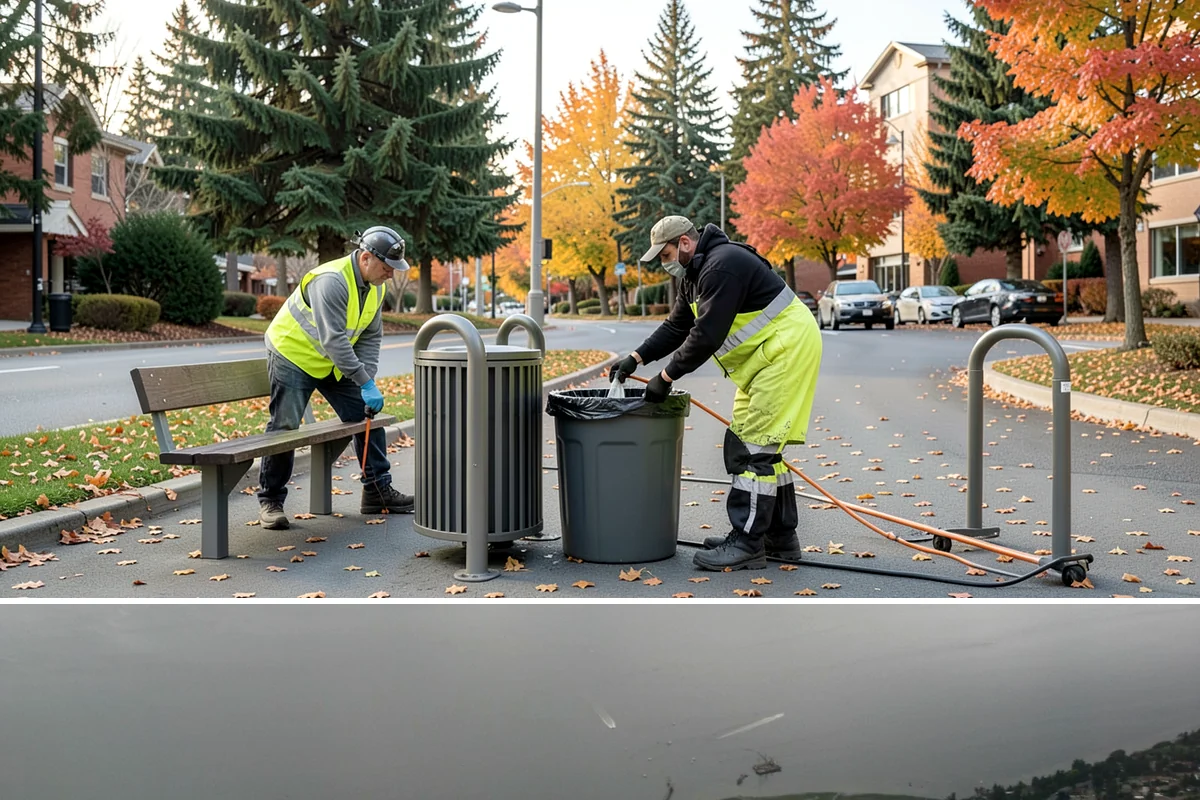 Pet Waste Station Installation in Des Moines, King County, WA - Stations are installed year-round, with expansions often timed for spring ahead of heavier warm-season trail and park use.