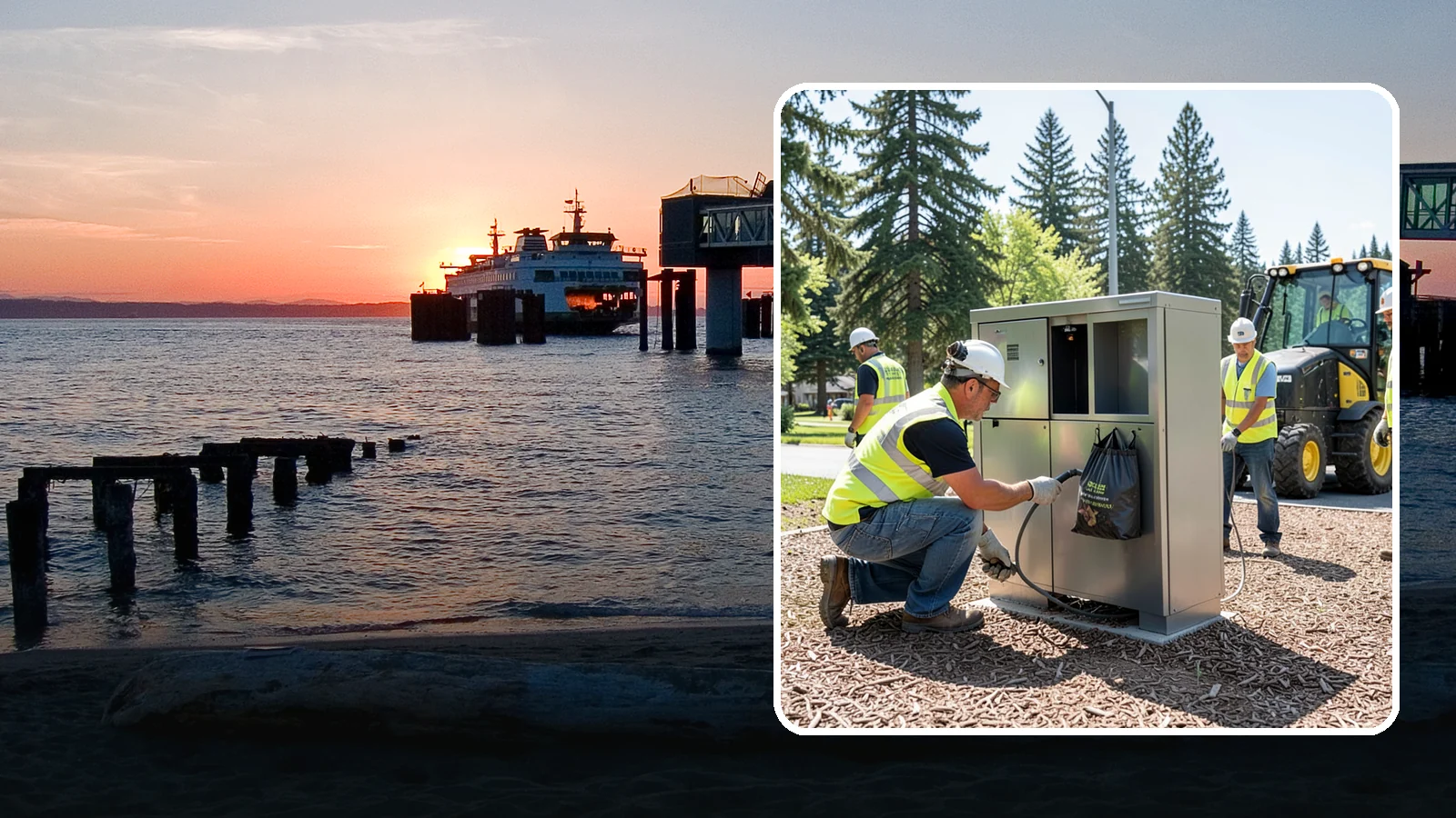 Pet Waste Station Installation in Edmonds, Snohomish County, WA - We install pet waste stations with bag dispensers and anchored receptacles along trails and in parks.