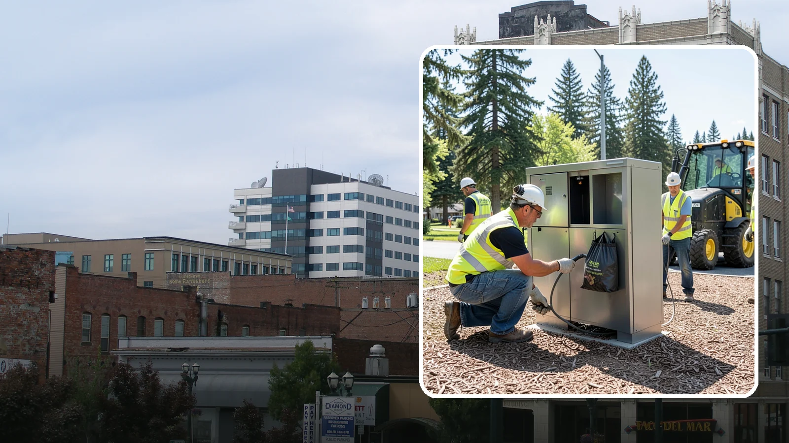 Pet Waste Station Installation in Everett, Snohomish County, WA - We install pet waste stations with bag dispensers and anchored receptacles along trails and in parks.