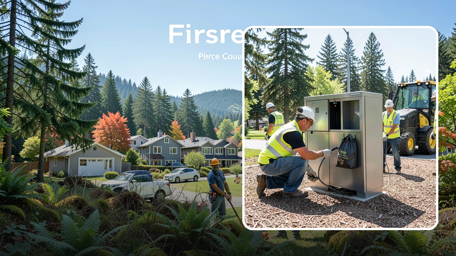 Pet Waste Station Installation in Fircrest, Pierce County, WA - We install pet waste stations with bag dispensers and anchored receptacles along trails and in parks.