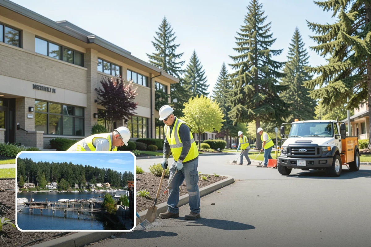 Pet Waste Station Installation in Gig Harbor, Pierce County, WA - Improves cleanliness and reduces pet-waste stormwater pollution