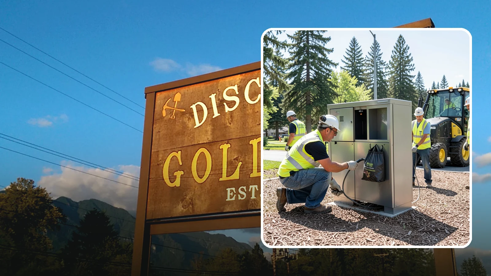 Pet Waste Station Installation in Gold Bar, Snohomish County, WA - We install pet waste stations with bag dispensers and anchored receptacles along trails and in parks.