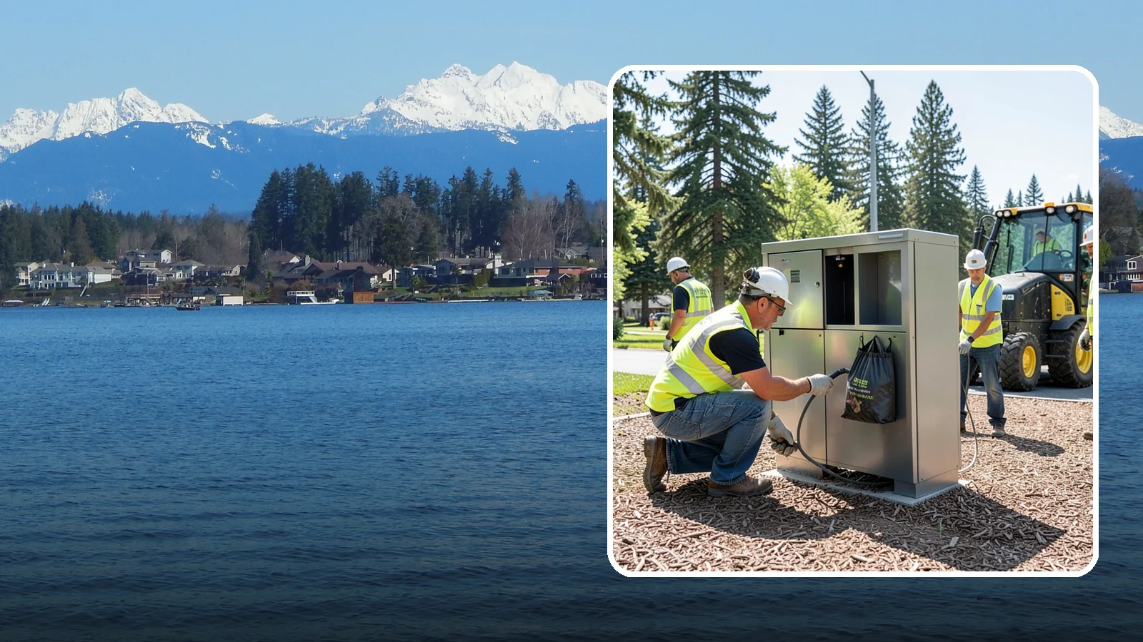 Pet Waste Station Installation in Lake Stevens, Snohomish County, WA - We install pet waste stations with bag dispensers and anchored receptacles along trails and in parks.