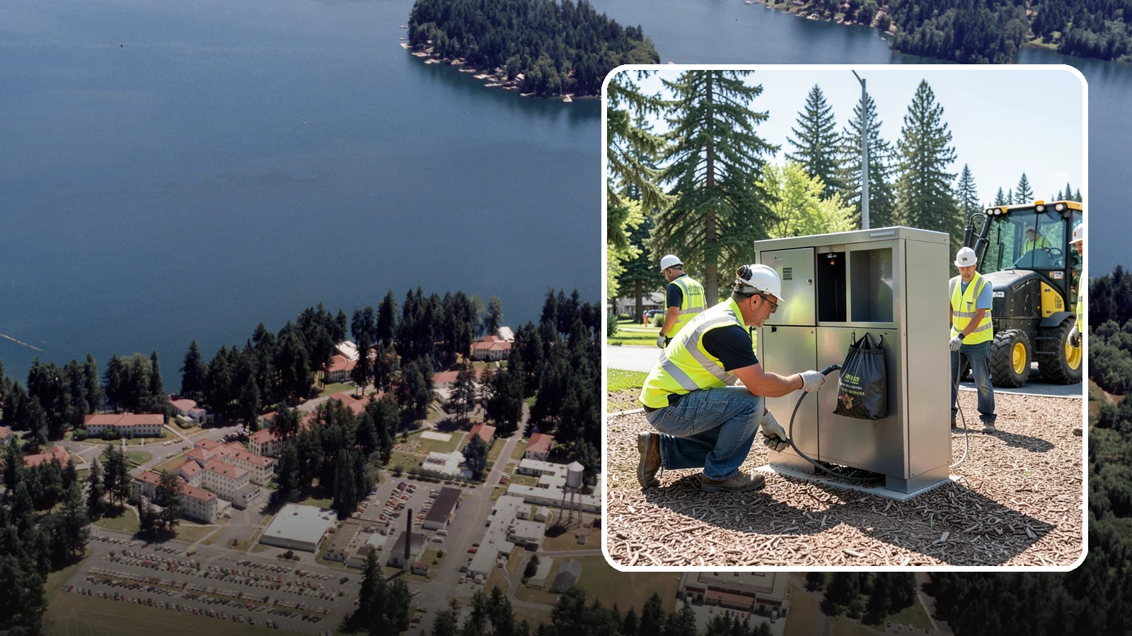 Pet Waste Station Installation in Lakewood, Pierce County, WA - We install pet waste stations with bag dispensers and anchored receptacles along trails and in parks.