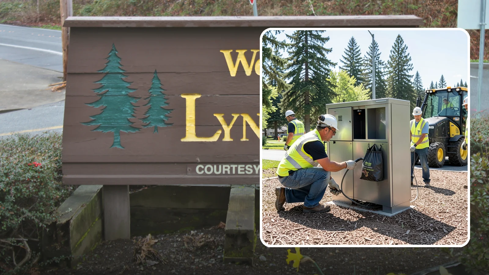 Pet Waste Station Installation in Lynnwood, Snohomish County, WA - We install pet waste stations with bag dispensers and anchored receptacles along trails and in parks.