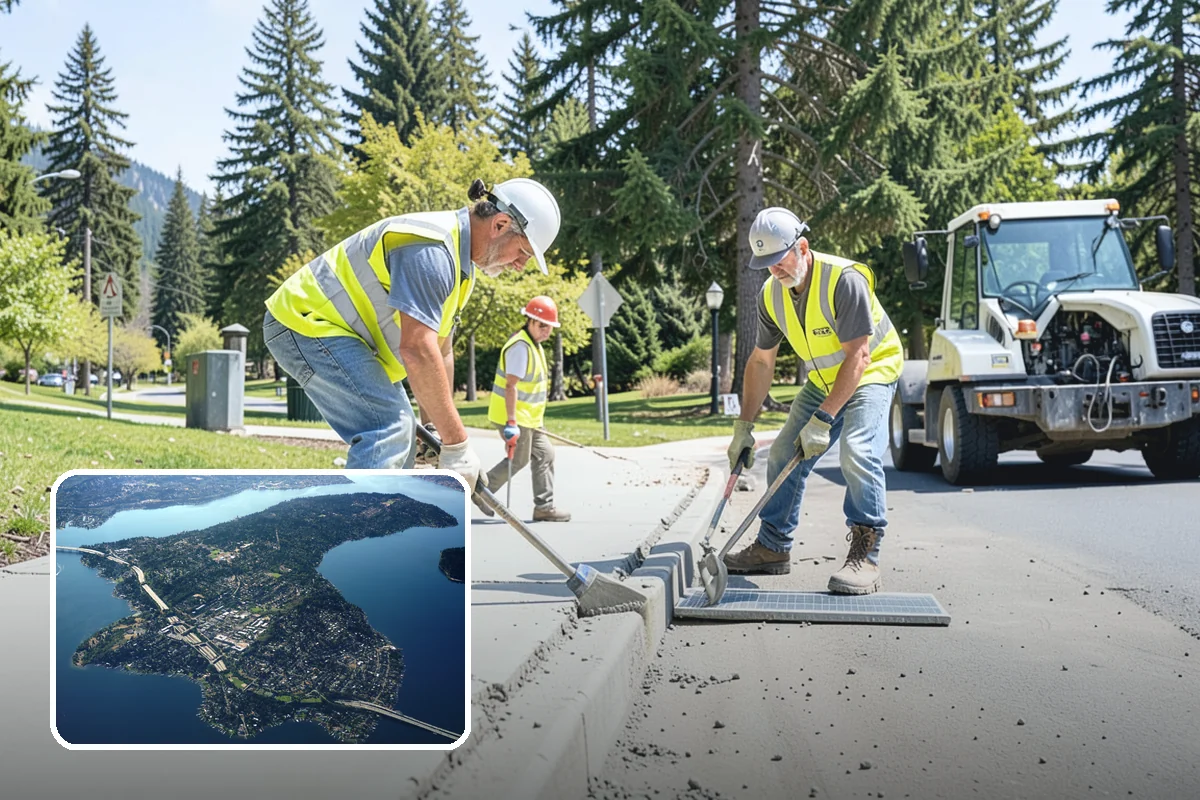 Pet Waste Station Installation in Mercer Island, King County, WA - Improves cleanliness and reduces pet-waste stormwater pollution