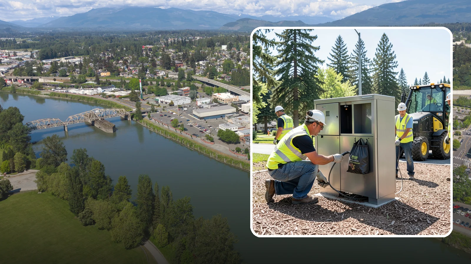 Pet Waste Station Installation in Mount Vernon, Skagit County, WA - We install pet waste stations with bag dispensers and anchored receptacles along trails and in parks.