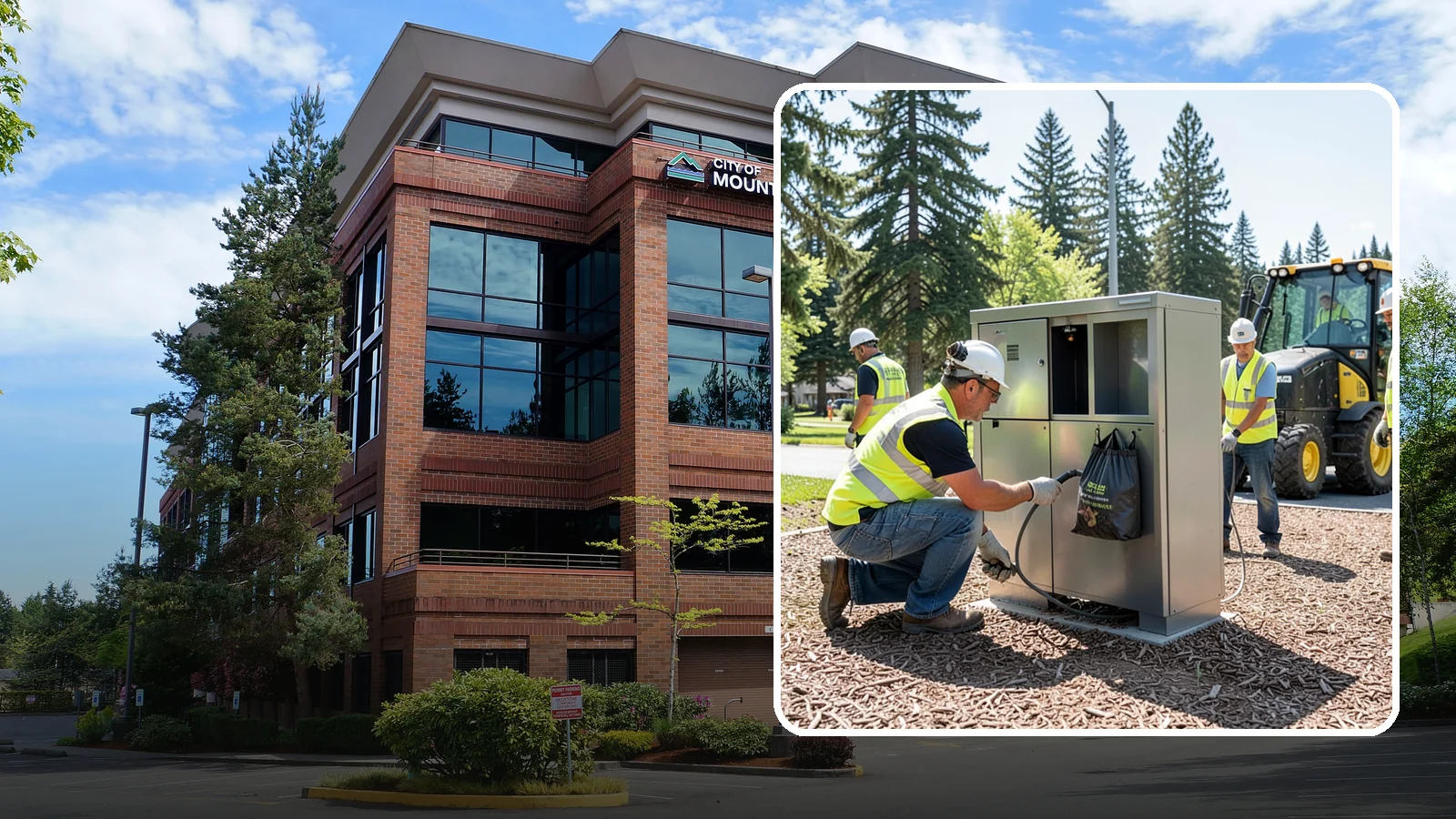 Pet Waste Station Installation in Mountlake Terrace, Snohomish County, WA - We install pet waste stations with bag dispensers and anchored receptacles along trails and in parks.