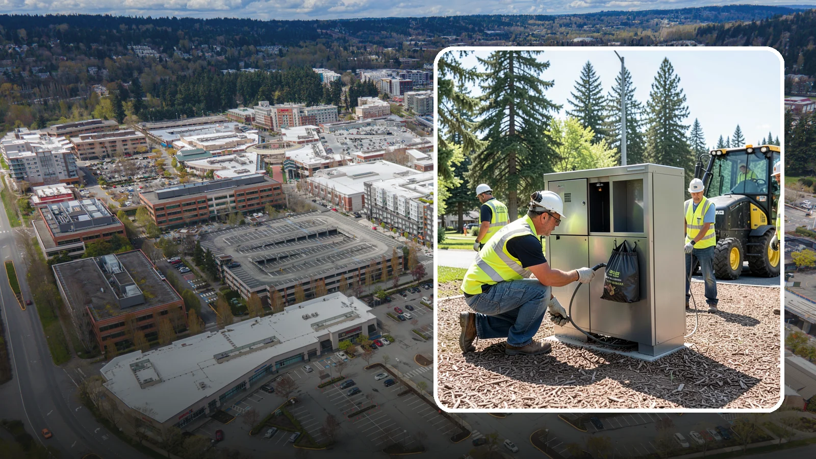 Pet Waste Station Installation in Redmond, King County, WA - We install pet waste stations with bag dispensers and anchored receptacles along trails and in parks.