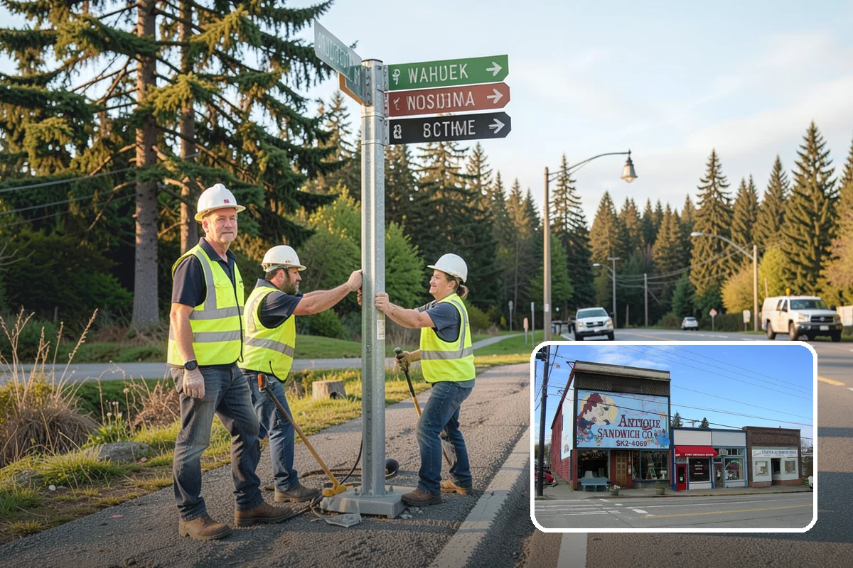 Pet Waste Station Installation in Ruston, Pierce County, WA - Improves cleanliness and reduces pet-waste stormwater pollution