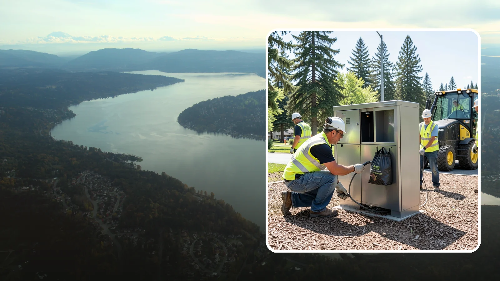 Pet Waste Station Installation in Sammamish, King County, WA - We install pet waste stations with bag dispensers and anchored receptacles along trails and in parks.