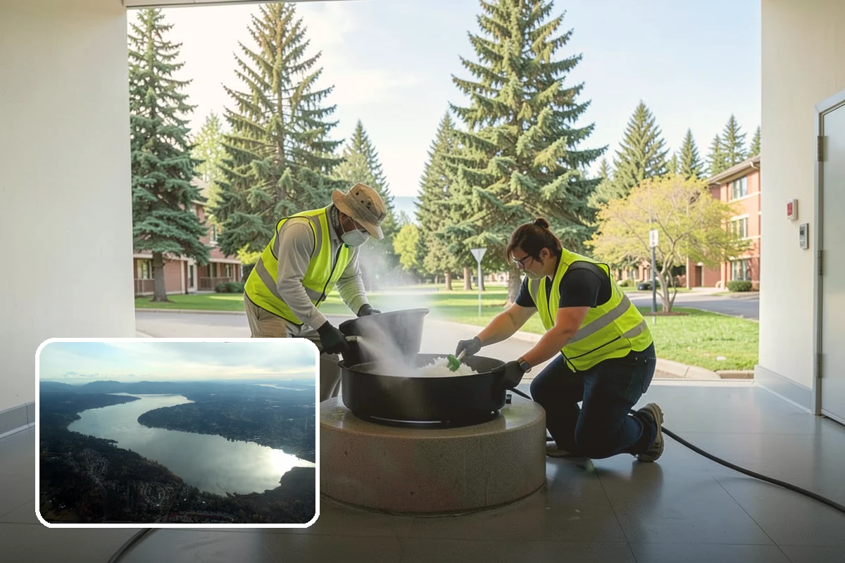 Pet Waste Station Installation in Sammamish, King County, WA - Improves cleanliness and reduces pet-waste stormwater pollution