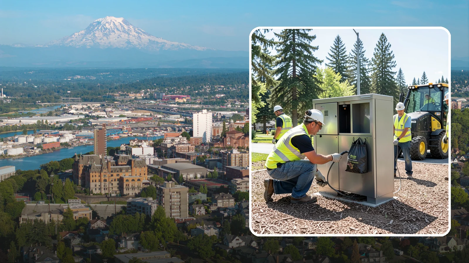 Pet Waste Station Installation in Tacoma, Pierce County, WA - We install pet waste stations with bag dispensers and anchored receptacles along trails and in parks.