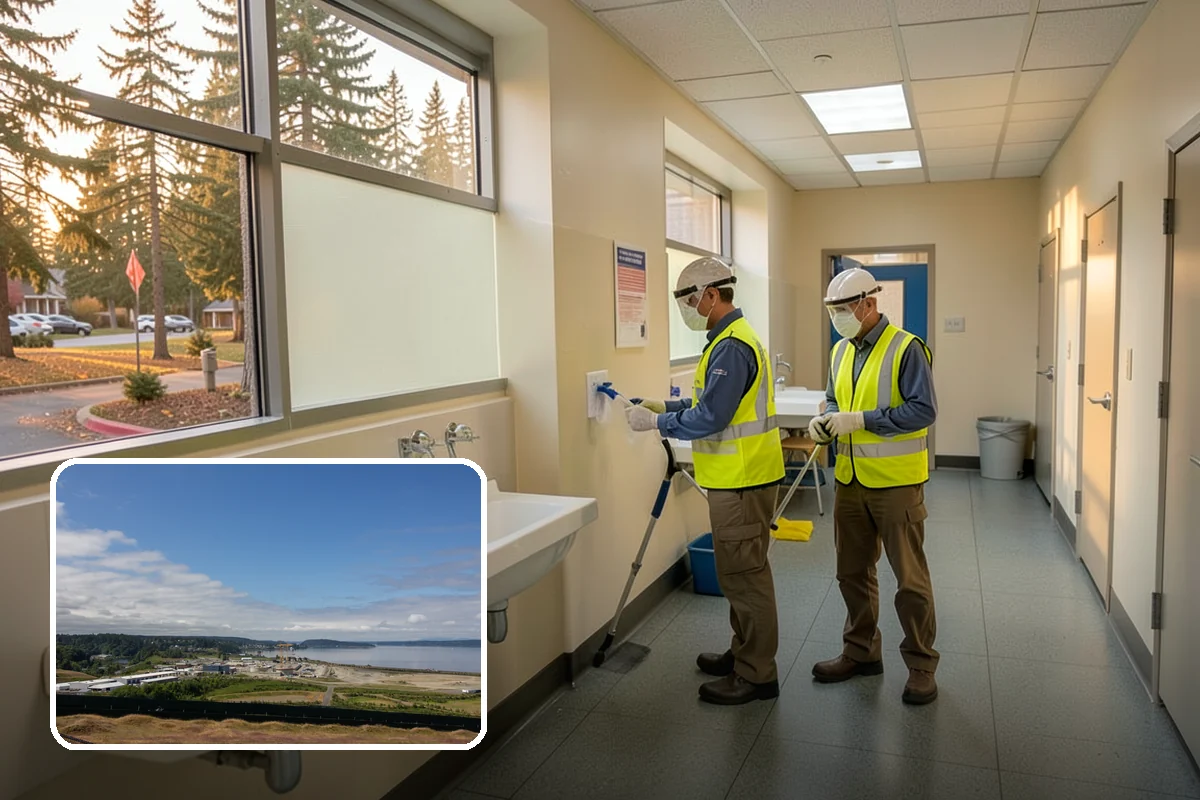 Pet Waste Station Installation in University Place, Pierce County, WA - Improves cleanliness and reduces pet-waste stormwater pollution