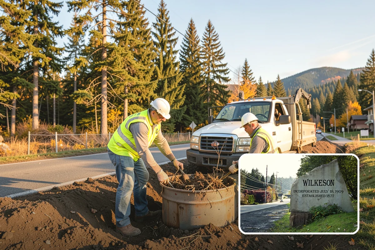 Pet Waste Station Installation in Wilkeson, Pierce County, WA - Improves cleanliness and reduces pet-waste stormwater pollution