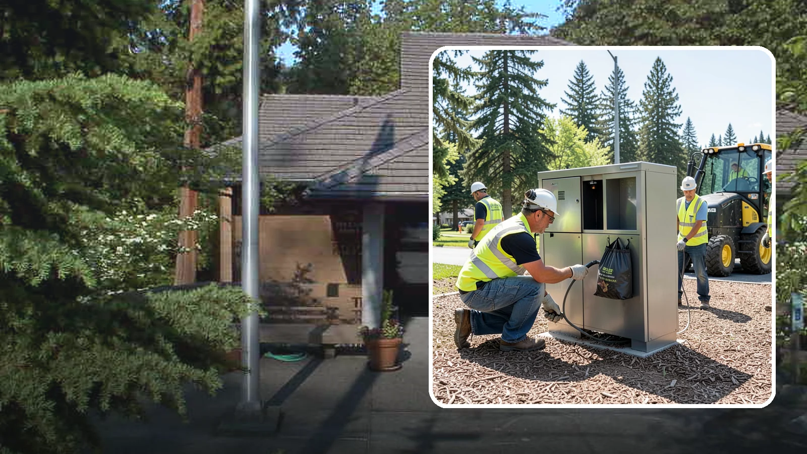 Pet Waste Station Installation in Yarrow Point, King County, WA - We install pet waste stations with bag dispensers and anchored receptacles along trails and in parks.