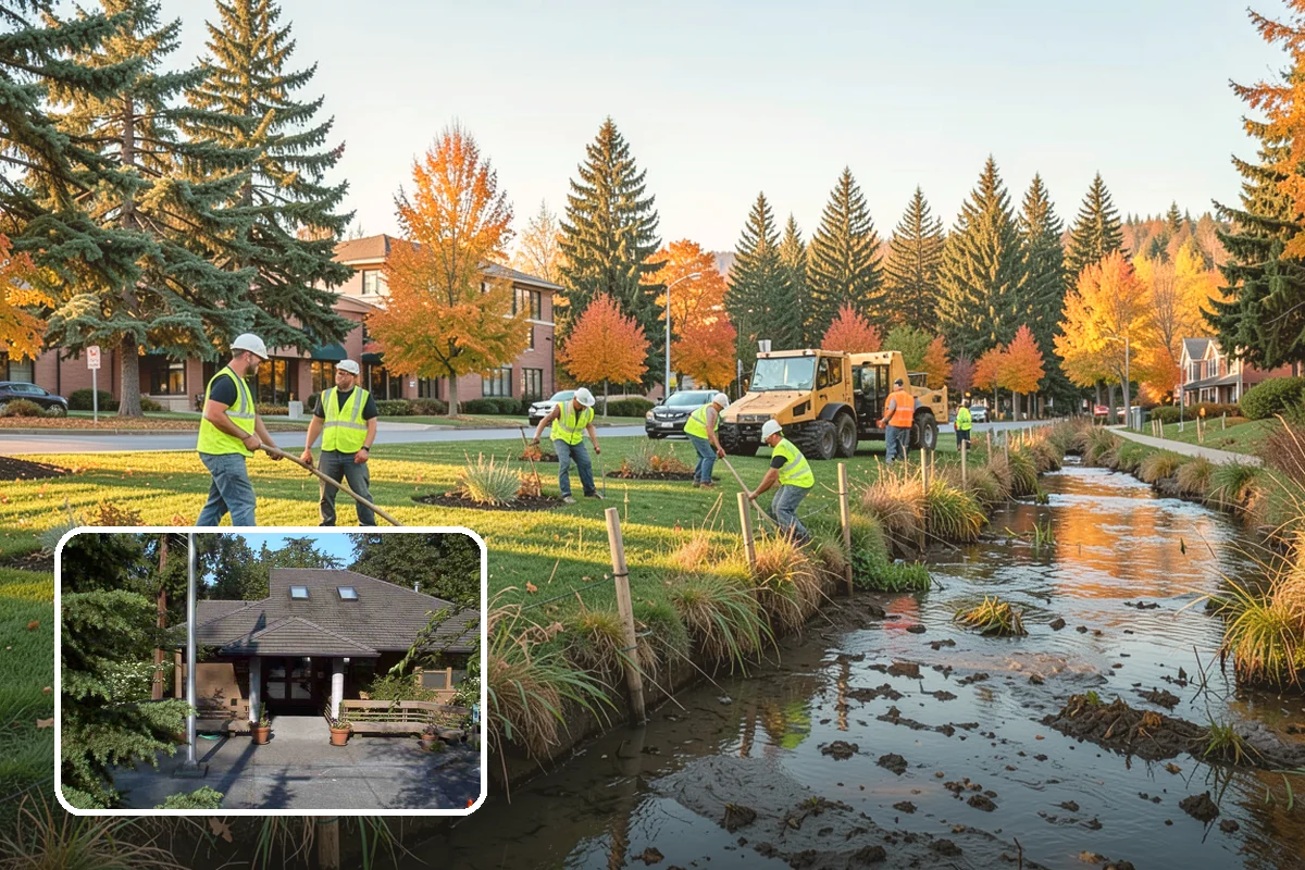 Pet Waste Station Installation in Yarrow Point, King County, WA - Improves cleanliness and reduces pet-waste stormwater pollution