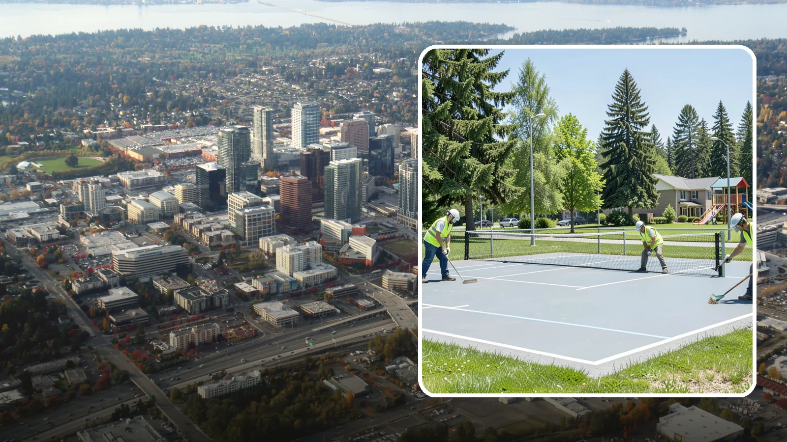 Pickleball Court Maintenance in Bellevue, King County, WA - Scheduled upkeep that keeps municipal pickleball courts playable, safe, and compliant for high-demand public programming.