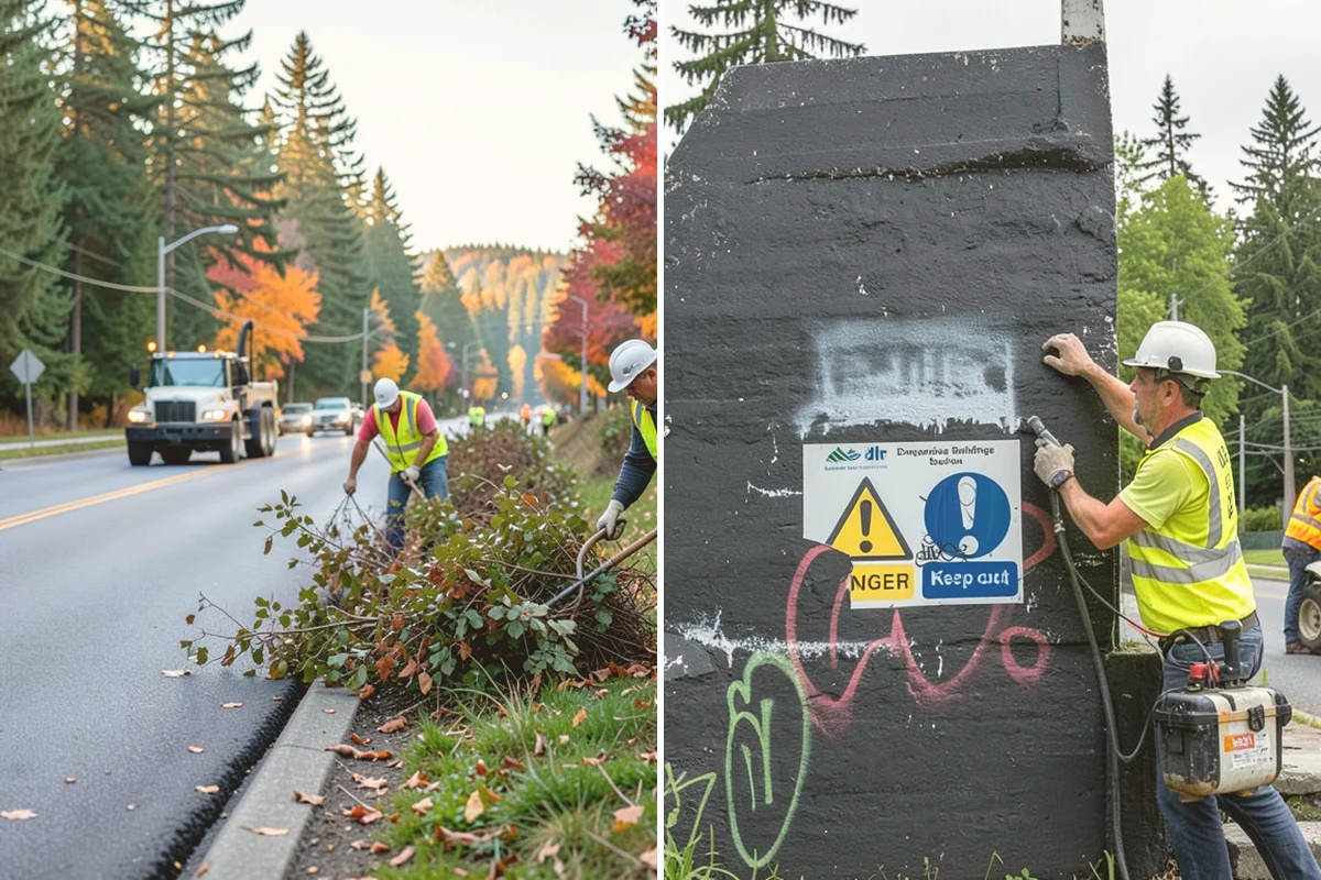 Pickleball Court Maintenance in Bellevue, King County, WA - Assess surface condition, drainage, net posts, and line visibility