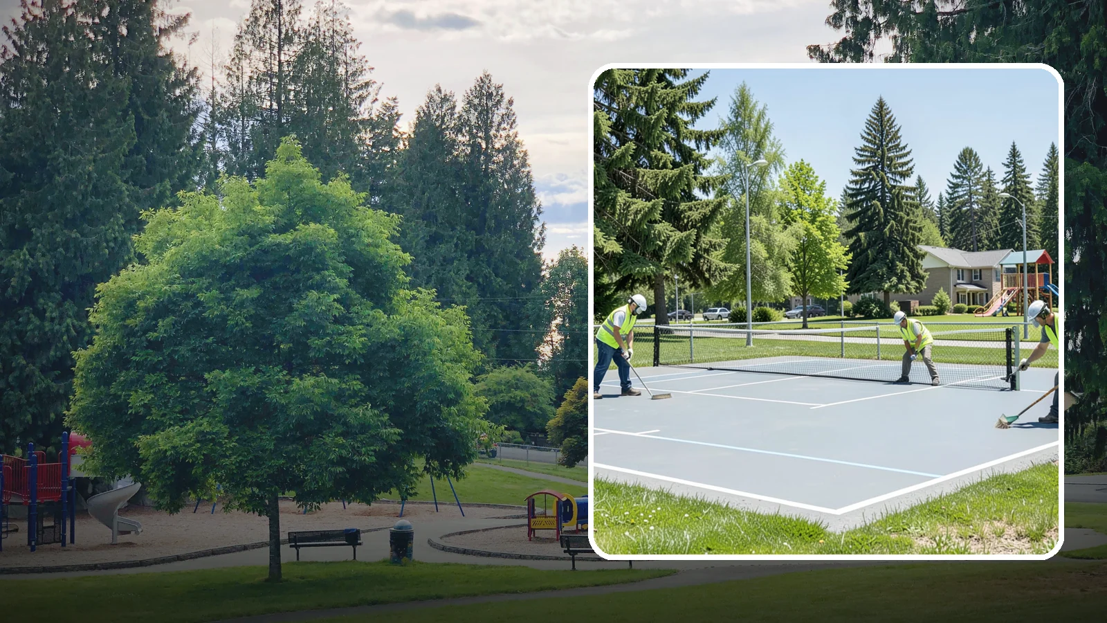 Pickleball Court Maintenance in Bonney Lake, Pierce County, WA - Scheduled upkeep that keeps municipal pickleball courts playable, safe, and compliant for high-demand public programming.