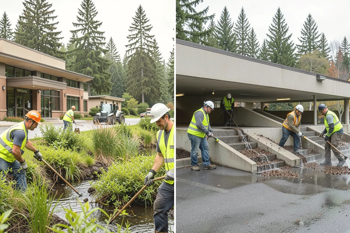 Pickleball Court Maintenance in Covington, King County, WA - Assess surface condition, drainage, net posts, and line visibility