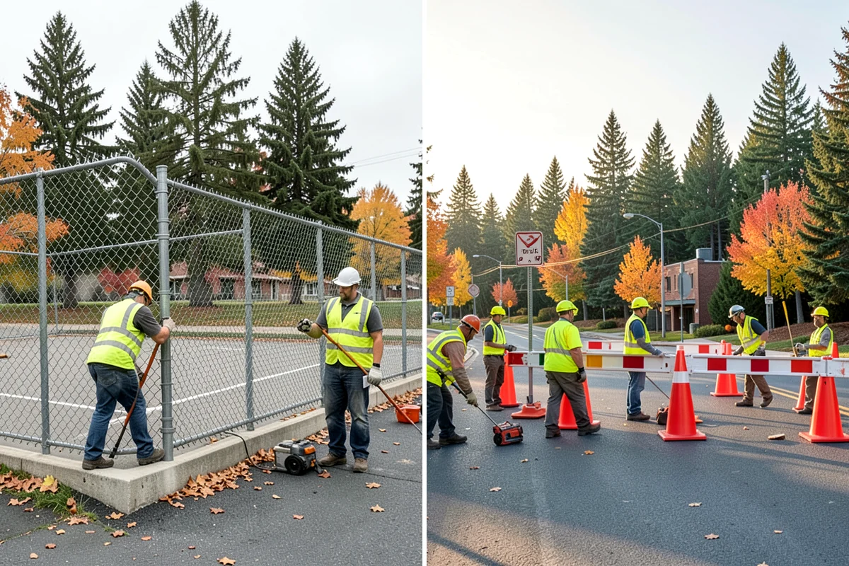 Pickleball Court Maintenance in Kenmore, King County, WA - Assess surface condition, drainage, net posts, and line visibility