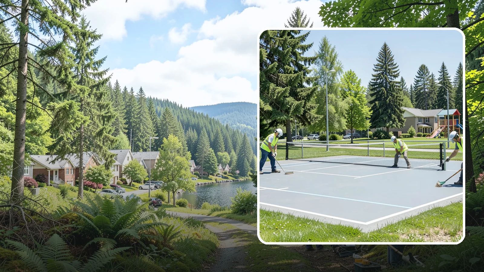 Pickleball Court Maintenance in Lake Forest Park, King County, WA - Scheduled upkeep that keeps municipal pickleball courts playable, safe, and compliant for high-demand public programming.