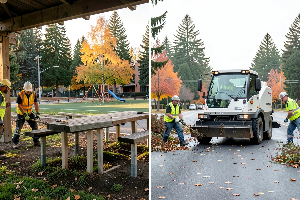 Pickleball Court Maintenance in Shoreline, King County, WA - Assess surface condition, drainage, net posts, and line visibility