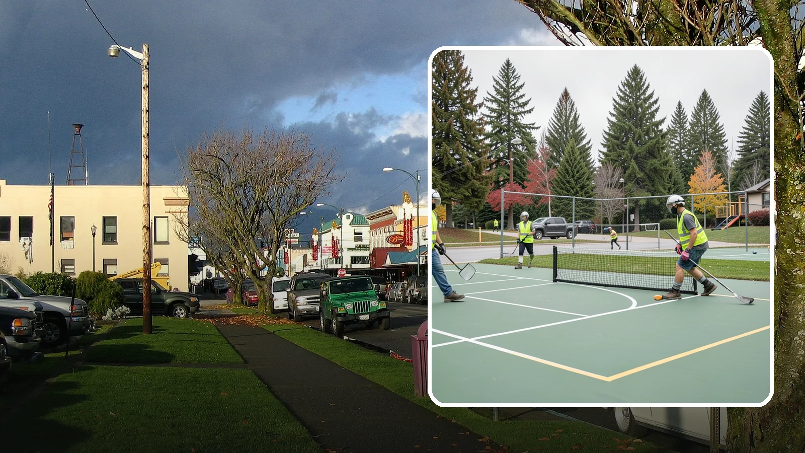 Pickleball Line Conversion in Arlington, Snohomish County, WA - Pickleball line conversion that adds regulation courts to existing tennis and multi-use surfaces for growing public demand.