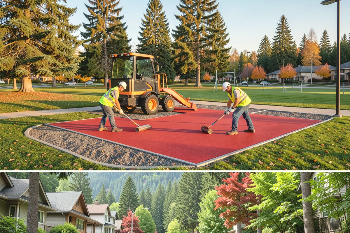 Pickleball Line Conversion in Darrington, Snohomish County, WA - Warm, dry summer months provide the ideal window for paint adhesion and rapid return to play.