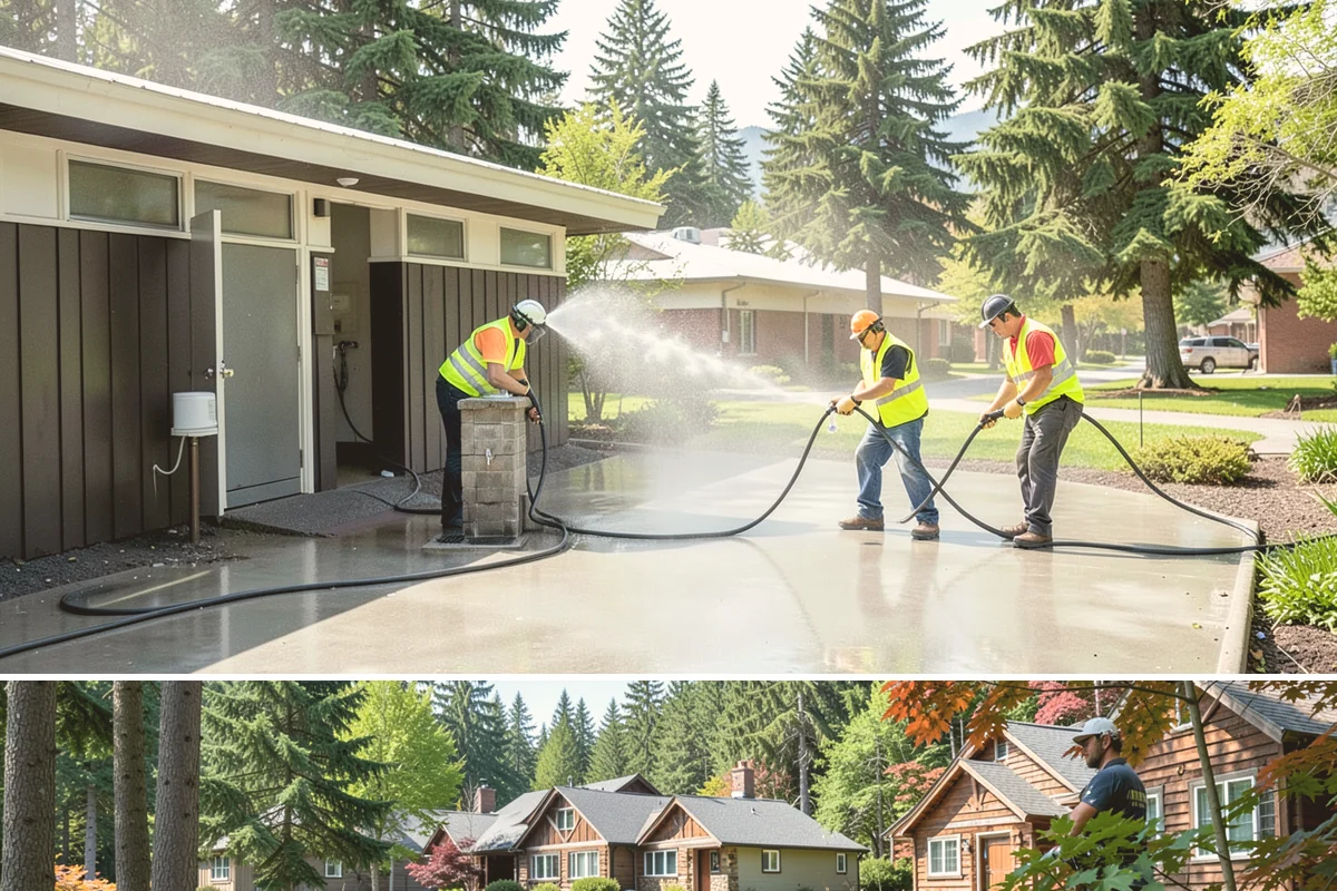 Pickleball Line Conversion in Edgewood, Pierce County, WA - Warm, dry summer months provide the ideal window for paint adhesion and rapid return to play.