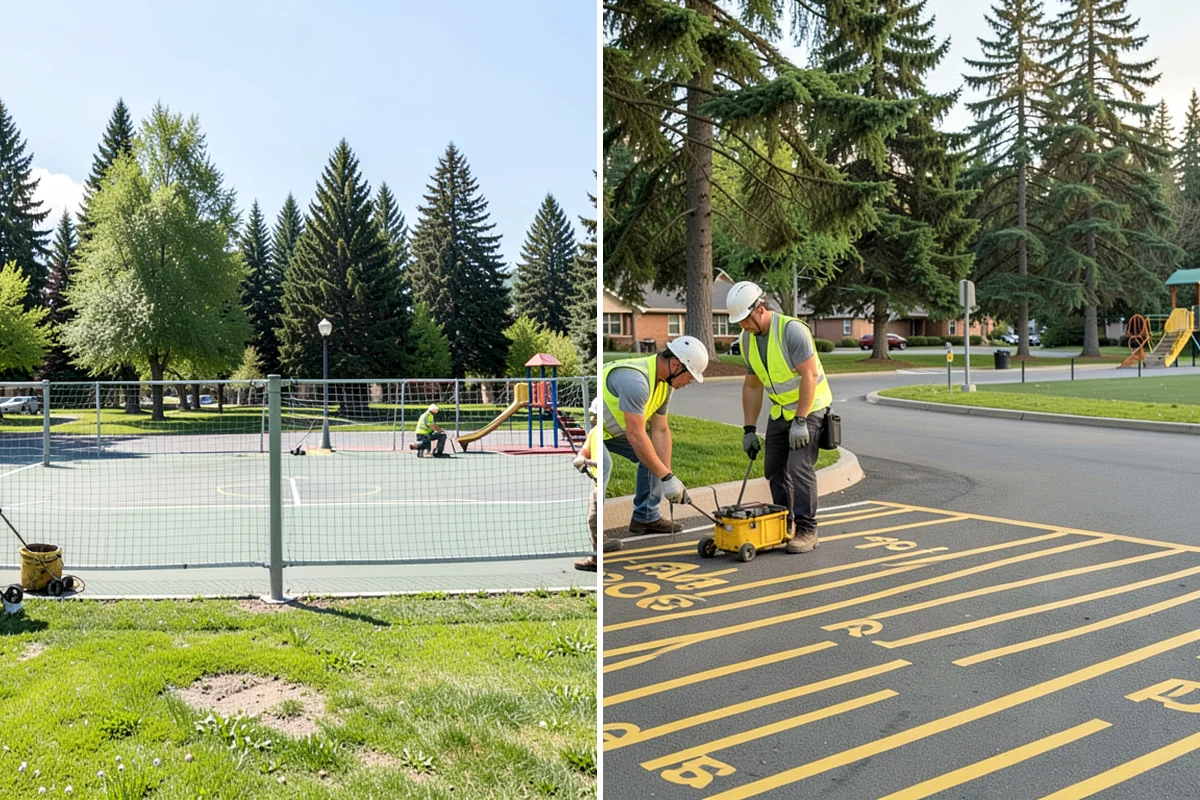 Pickleball Line Conversion in Everett, Snohomish County, WA - Review the existing court and programming goals