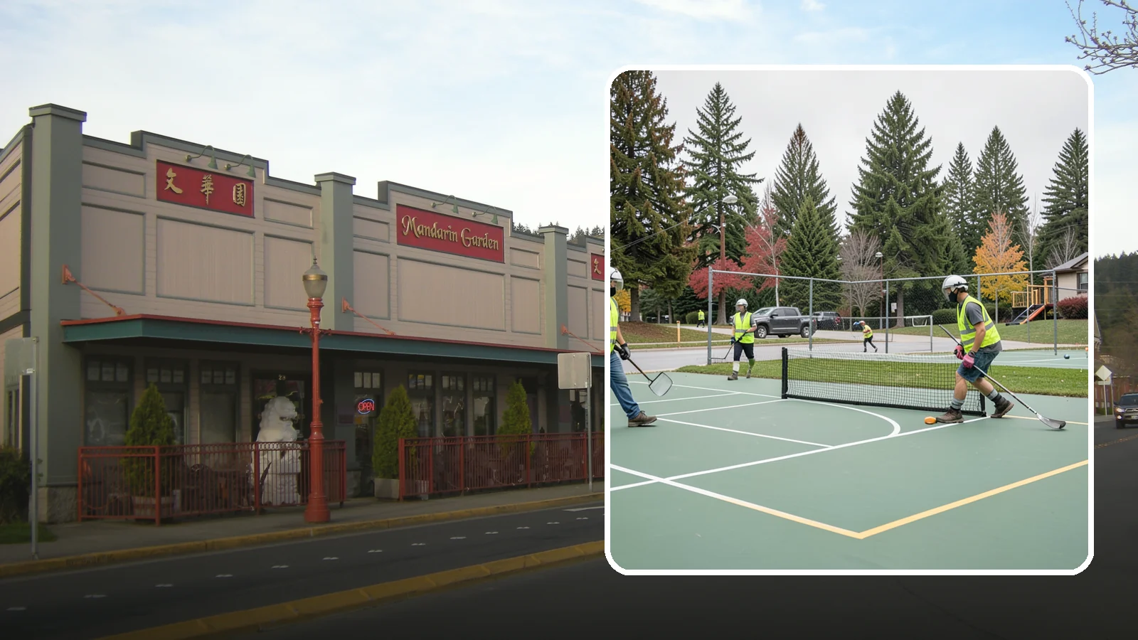 Pickleball Line Conversion in Issaquah, King County, WA - Pickleball line conversion that adds regulation courts to existing tennis and multi-use surfaces for growing public demand.