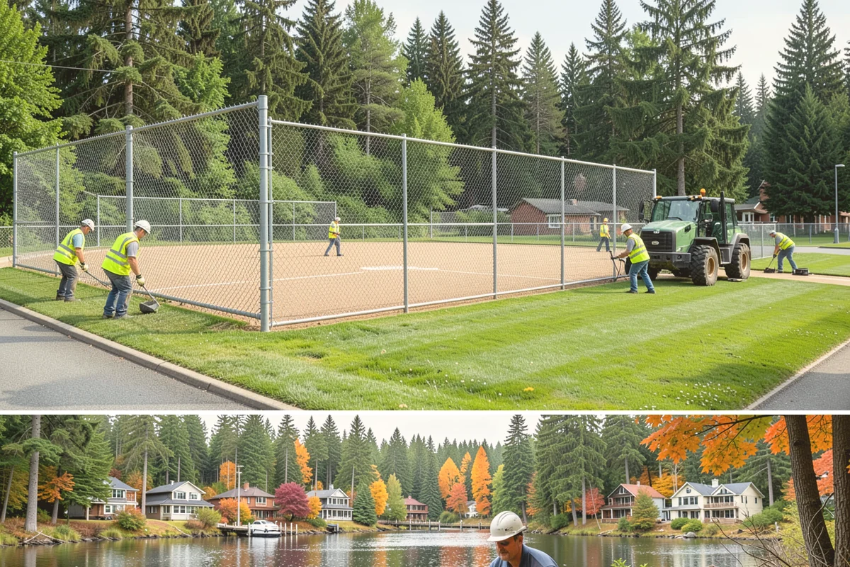 Pickleball Line Conversion in La Conner, Skagit County, WA - Warm, dry summer months provide the ideal window for paint adhesion and rapid return to play.